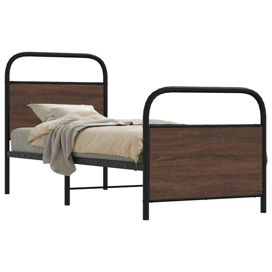 Giroletto senza Materasso Rovere Marrone 75x190cm in Truciolato | homemem39