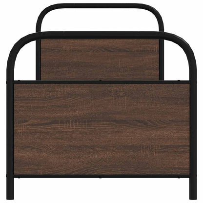 Giroletto senza Materasso Rovere Marrone 80x200cm in Truciolato | homemem39