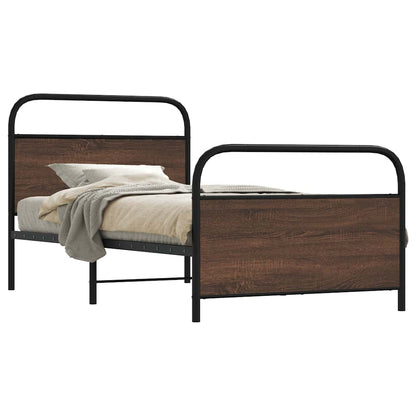 Giroletto senza Materasso Rovere Marrone 90x200cm in Truciolato | homemem39