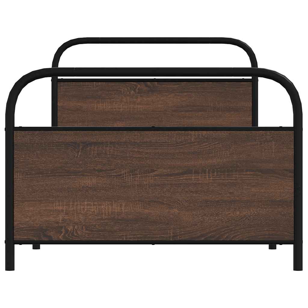Giroletto senza Materasso Rovere Marrone 100x190 cm Truciolato | homemem39