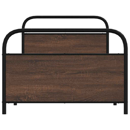 Giroletto senza Materasso Rovere Marrone 100x190 cm Truciolato | homemem39