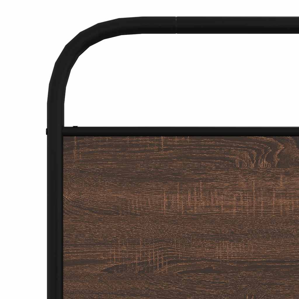 Giroletto senza Materasso Rovere Marrone 100x200 cm Truciolato | homemem39