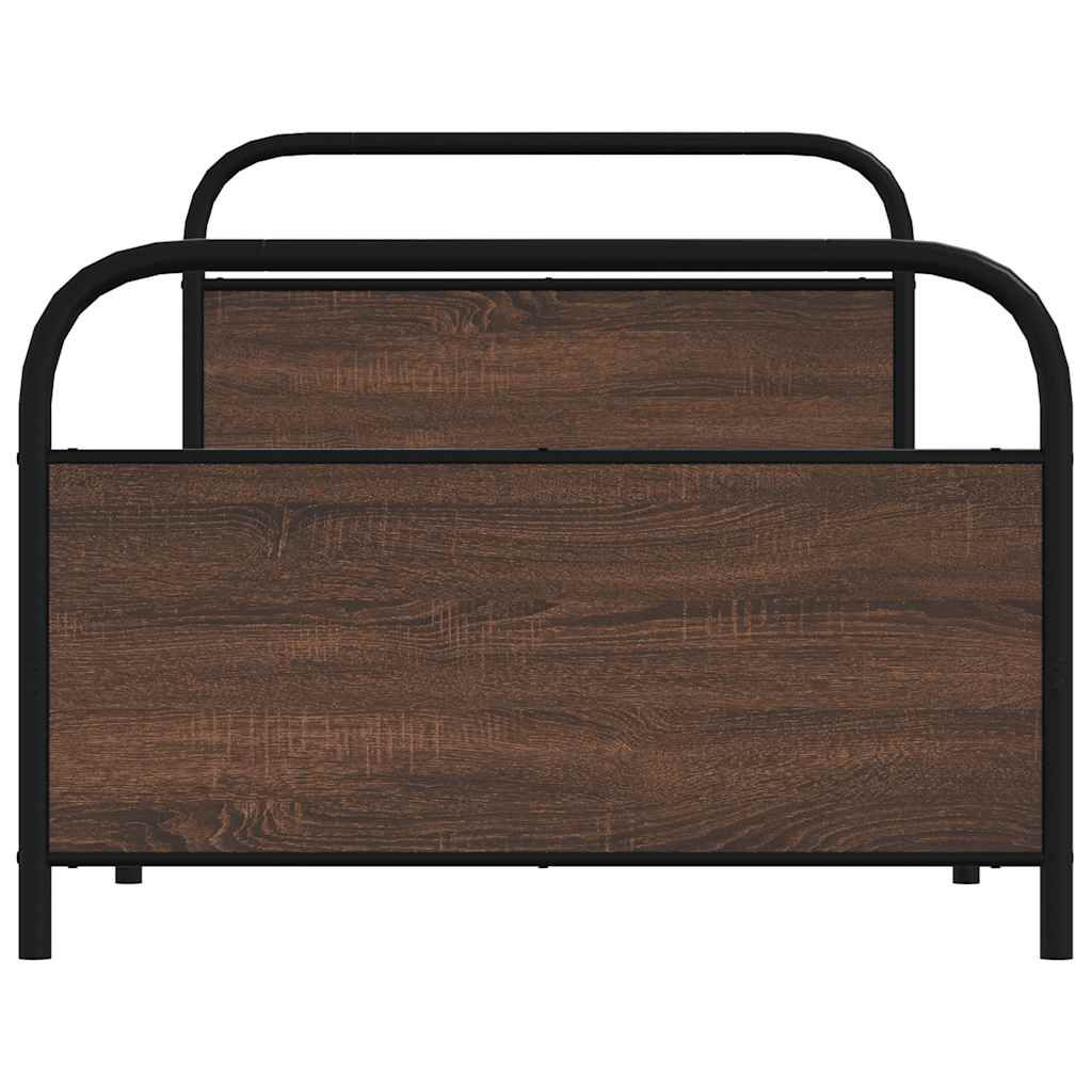 Giroletto senza Materasso Rovere Marrone 107x203 cm Truciolato | homemem39