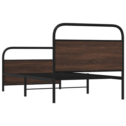 Giroletto senza Materasso Rovere Marrone 107x203 cm Truciolato | homemem39