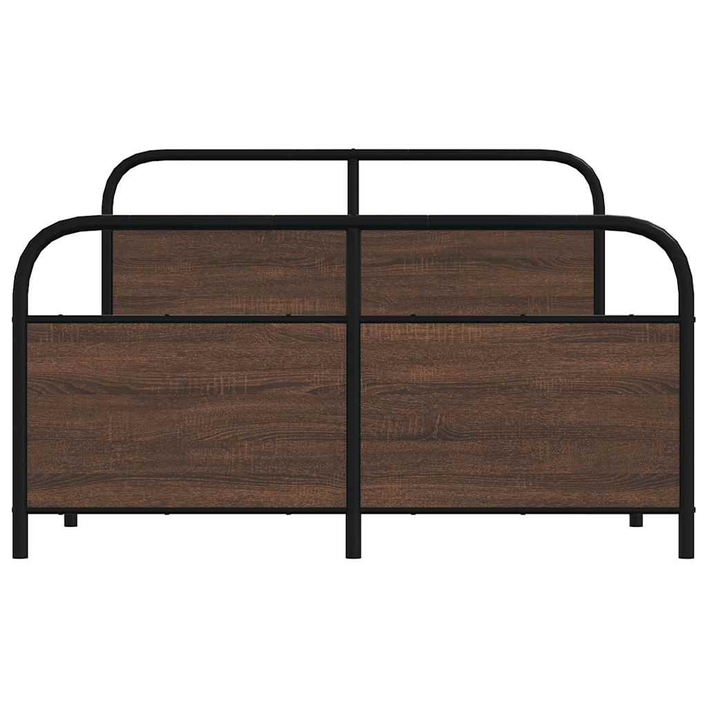Giroletto senza Materasso Rovere Marrone 120x190 cm Truciolato | homemem39