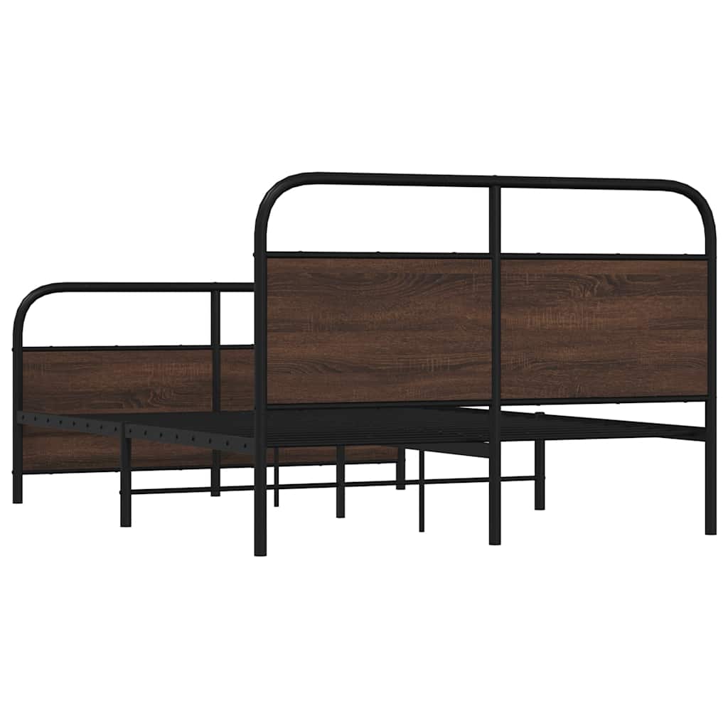 Giroletto senza Materasso Rovere Marrone 120x190 cm Truciolato | homemem39