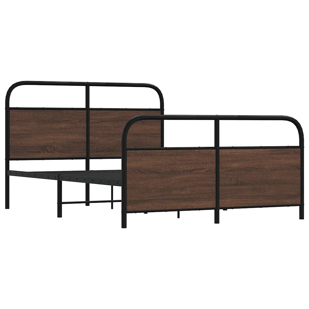 Giroletto senza Materasso Rovere Marrone 120x200 cm Truciolato | homemem39