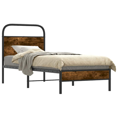 Giroletto senza Materasso Rovere Fumo 75x190 cm in Truciolato