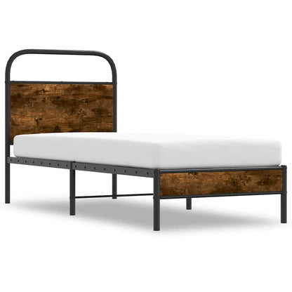 Giroletto senza Materasso Rovere Fumo 80x200 cm in Truciolato | homemem39
