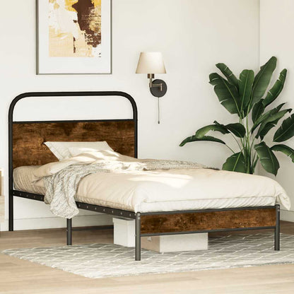 Giroletto senza Materasso Rovere Fumo 90x190 cm in Truciolato | homemem39