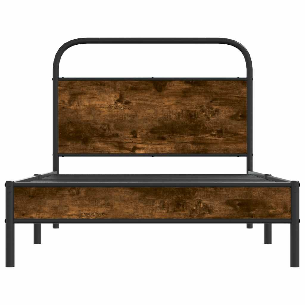 Giroletto senza Materasso Rovere Fumo 100x190 cm in Truciolato | homemem39