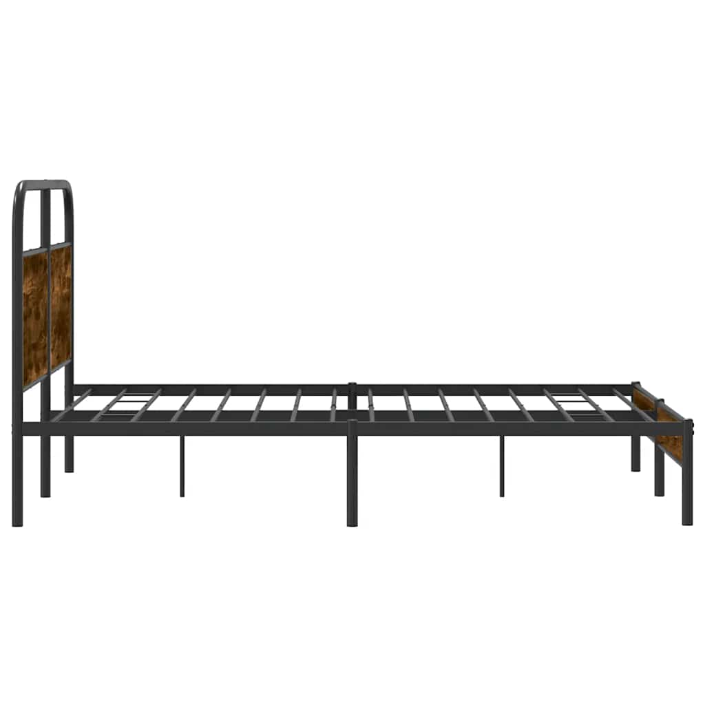 Giroletto senza Materasso Rovere Fumo 120x200 cm in Truciolato | homemem39