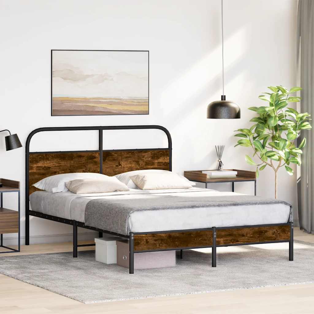 Giroletto senza Materasso Rovere Fumo 120x200 cm in Truciolato | homemem39