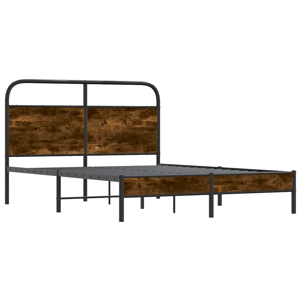 Giroletto senza Materasso Rovere Fumo 140x200 cm in Truciolato