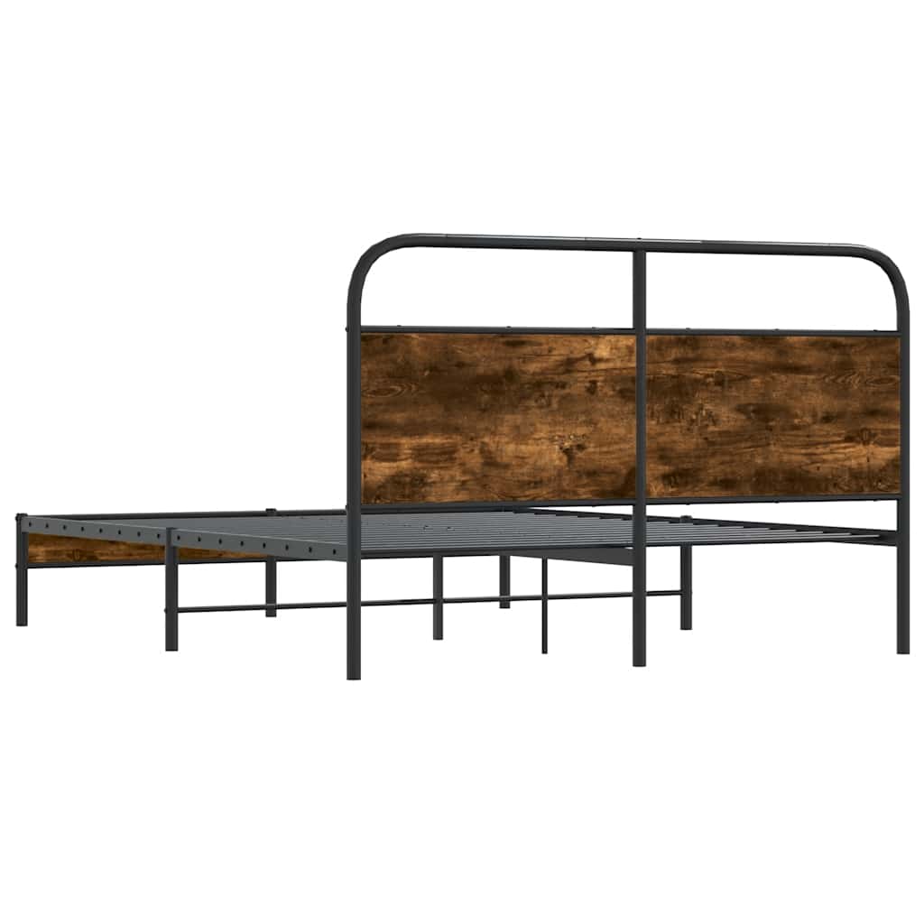 Giroletto senza Materasso Rovere Fumo 150x200 cm in Truciolato | homemem39