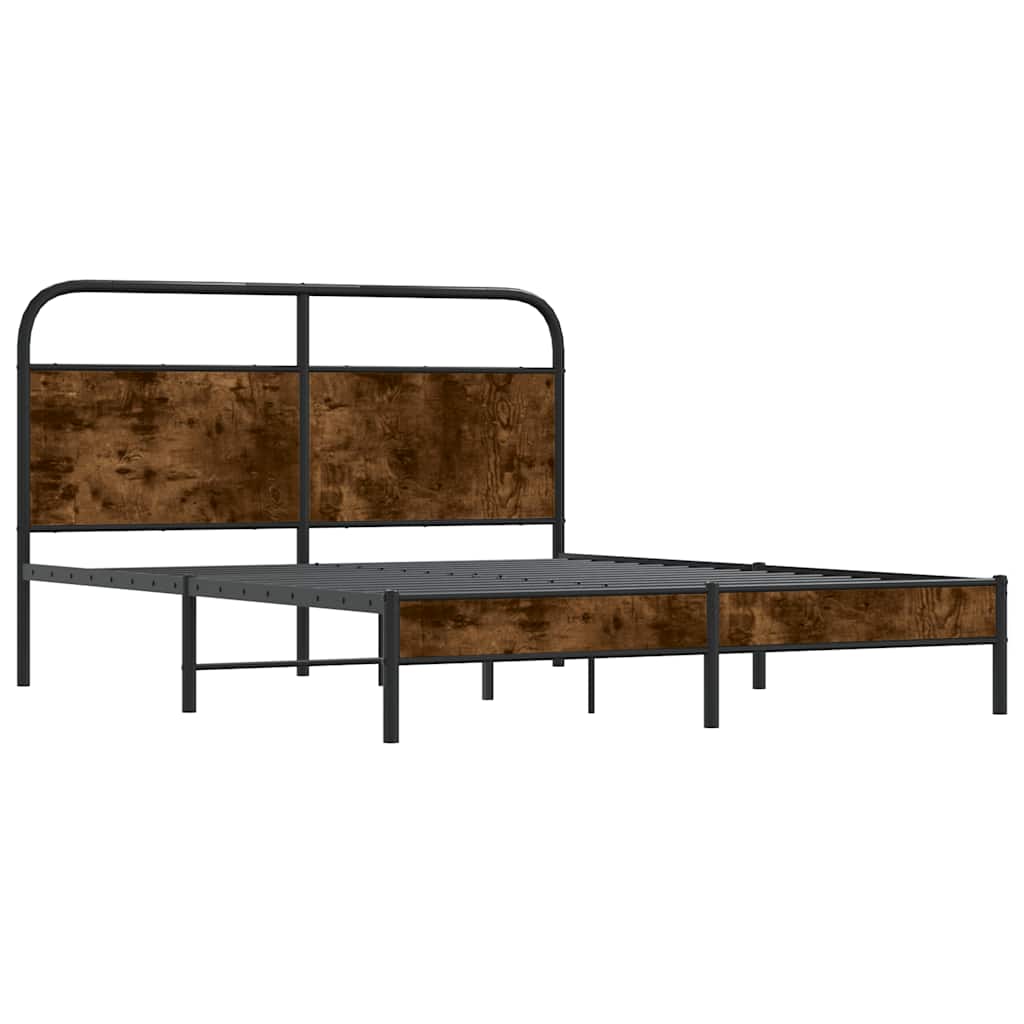 Giroletto senza Materasso Rovere Fumo 160x200 cm in Truciolato