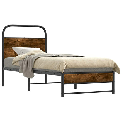 Giroletto senza Materasso Rovere Fumo 75x190 cm in Truciolato | homemem39