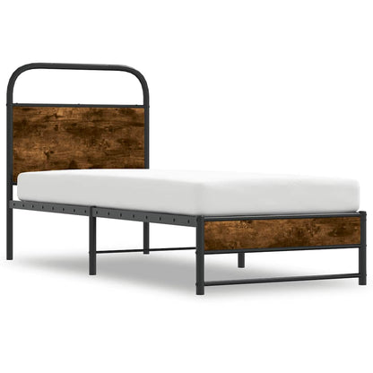 Giroletto senza Materasso Rovere Fumo 75x190 cm in Truciolato | homemem39