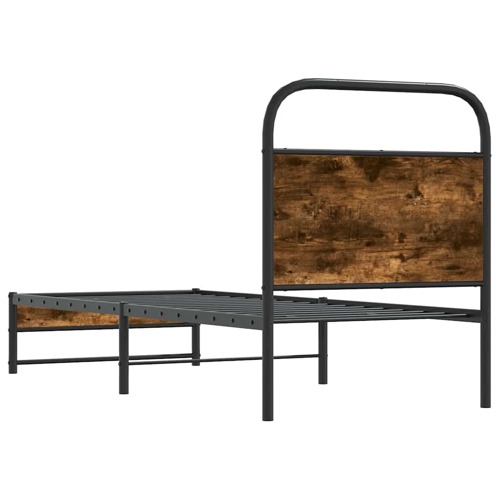 Giroletto senza Materasso Rovere Fumo 75x190 cm in Truciolato | homemem39