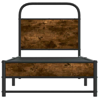 Giroletto senza Materasso Rovere Fumo 80x200 cm in Truciolato | homemem39