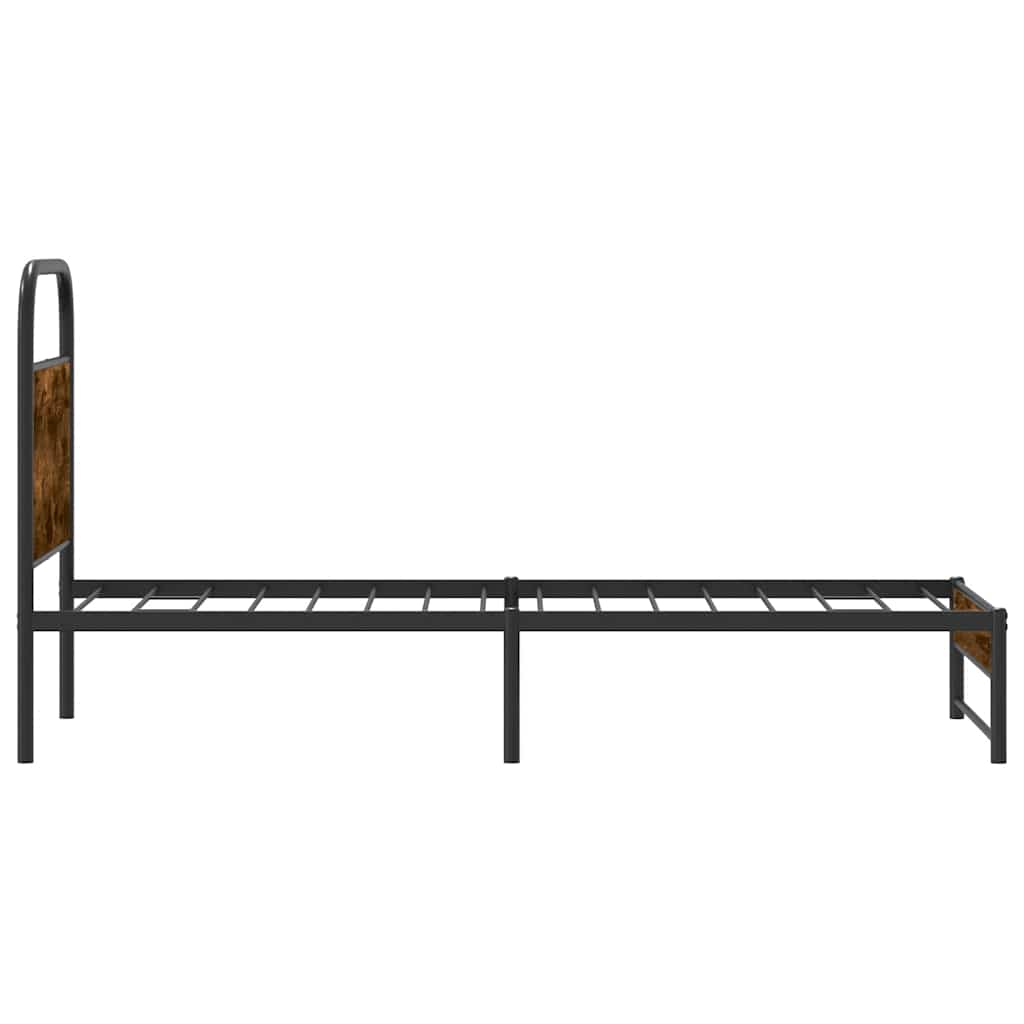 Giroletto senza Materasso Rovere Fumo 80x200 cm in Truciolato | homemem39
