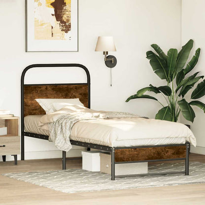 Giroletto senza Materasso Rovere Fumo 80x200 cm in Truciolato | homemem39