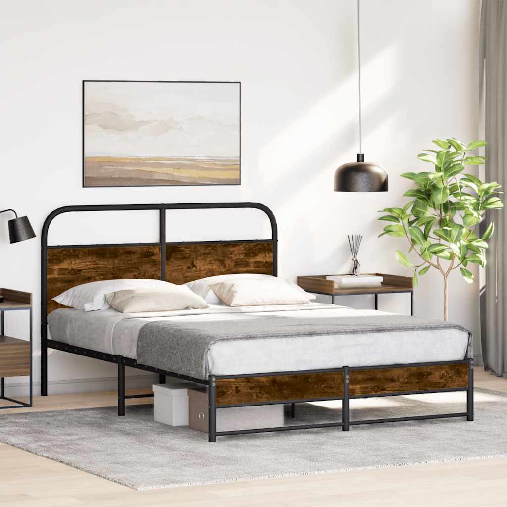 Giroletto senza Materasso Rovere Fumo 120x190 cm in Truciolato | homemem39