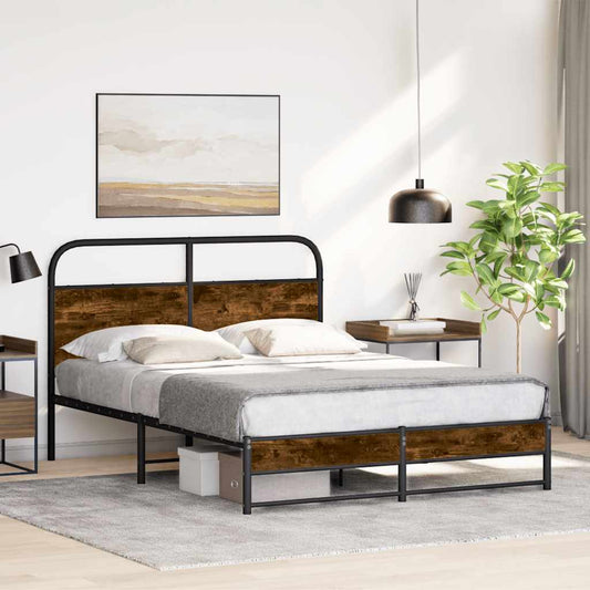 Giroletto senza Materasso Rovere Fumo 120x190 cm in Truciolato | homemem39