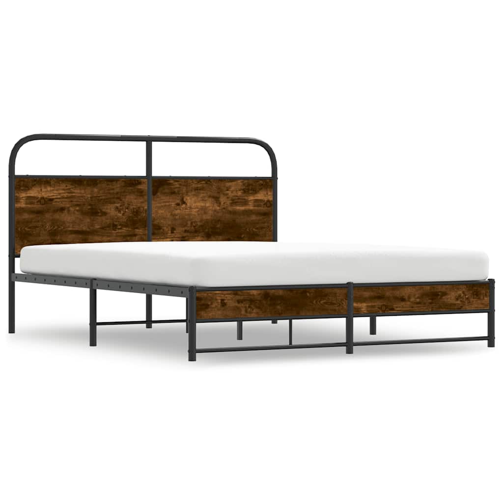 Giroletto senza Materasso Rovere Fumo 150x200 cm in Truciolato | homemem39
