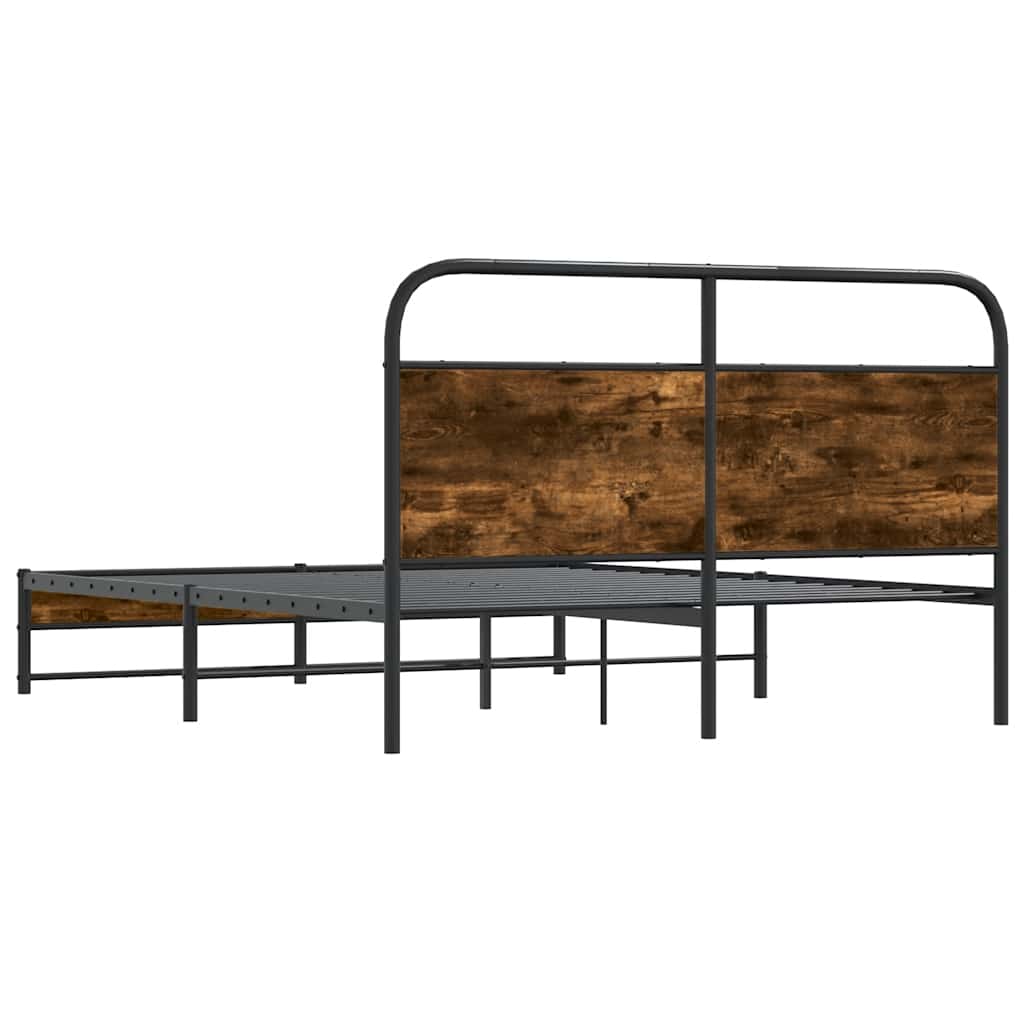 Giroletto senza Materasso Rovere Fumo 150x200 cm in Truciolato | homemem39