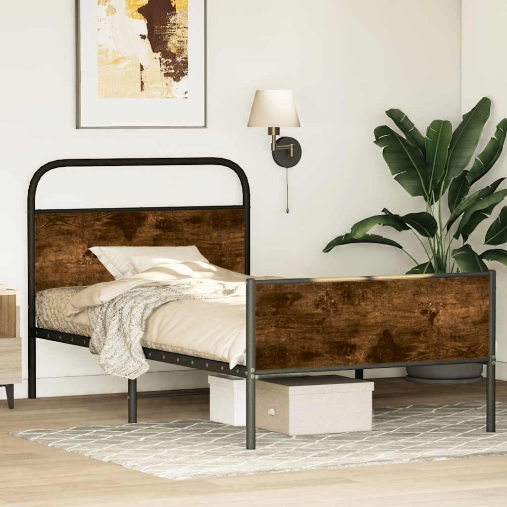 Giroletto senza Materasso Rovere Sonoma 90x200 cm in Truciolato | homemem39