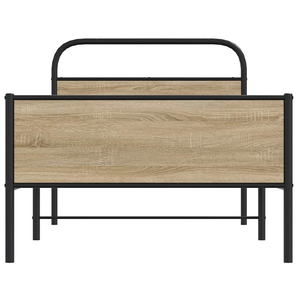 Giroletto senza Materasso Rovere Sonoma 107x203cm in Truciolato - homemem39