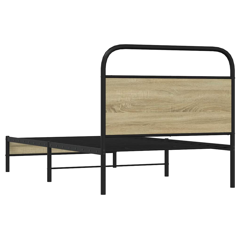 Giroletto senza Materasso Rovere Sonoma 90x190 cm in Truciolato | homemem39
