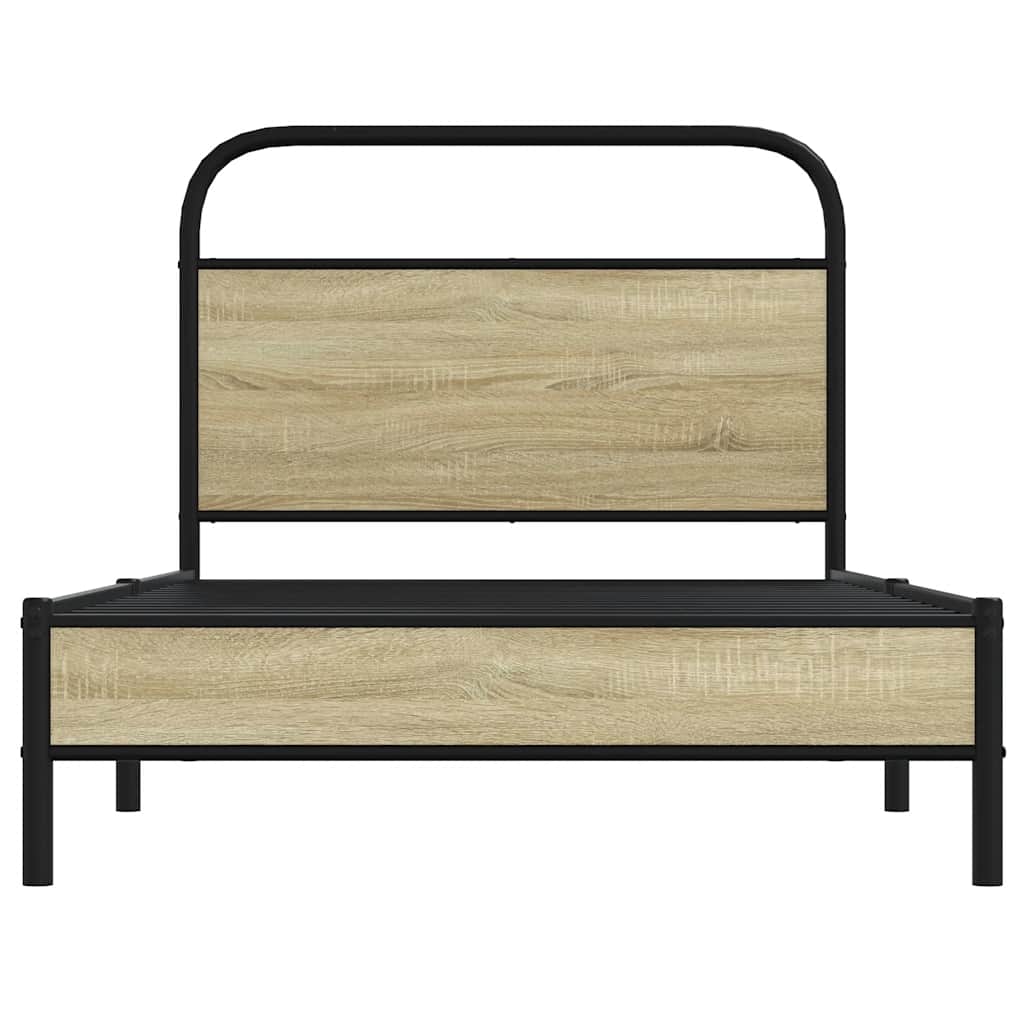 Giroletto senza Materasso Rovere Sonoma 90x200 cm in Truciolato | homemem39