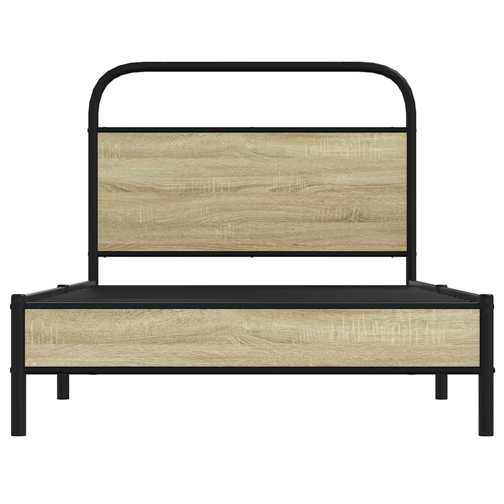 Giroletto senza Materasso Rovere Sonoma 100x200cm in Truciolato | homemem39