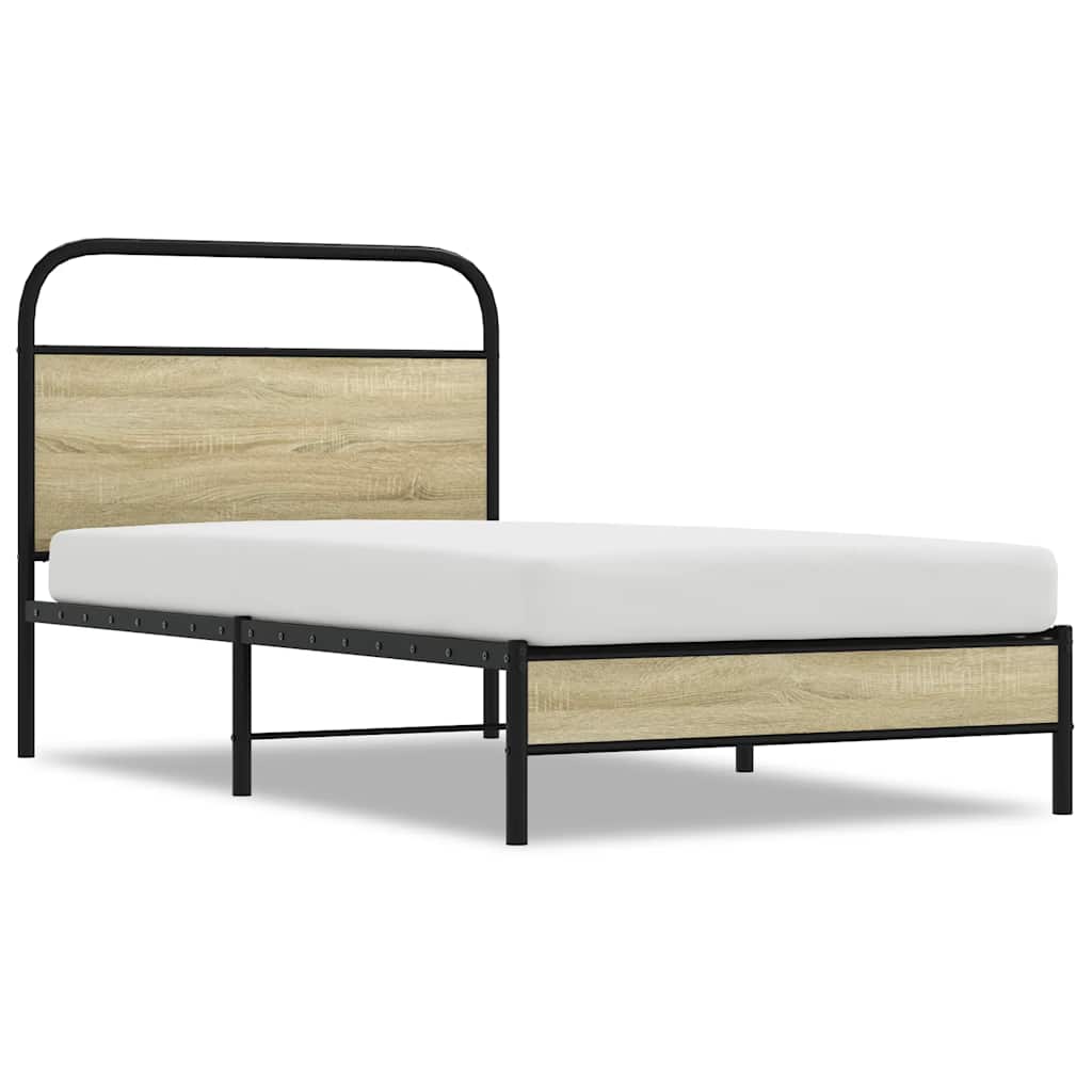Giroletto senza Materasso Rovere Sonoma 107x203cm in Truciolato | homemem39