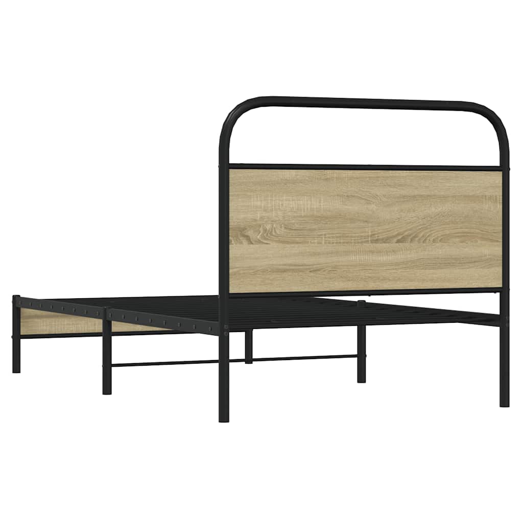 Giroletto senza Materasso Rovere Sonoma 107x203cm in Truciolato | homemem39