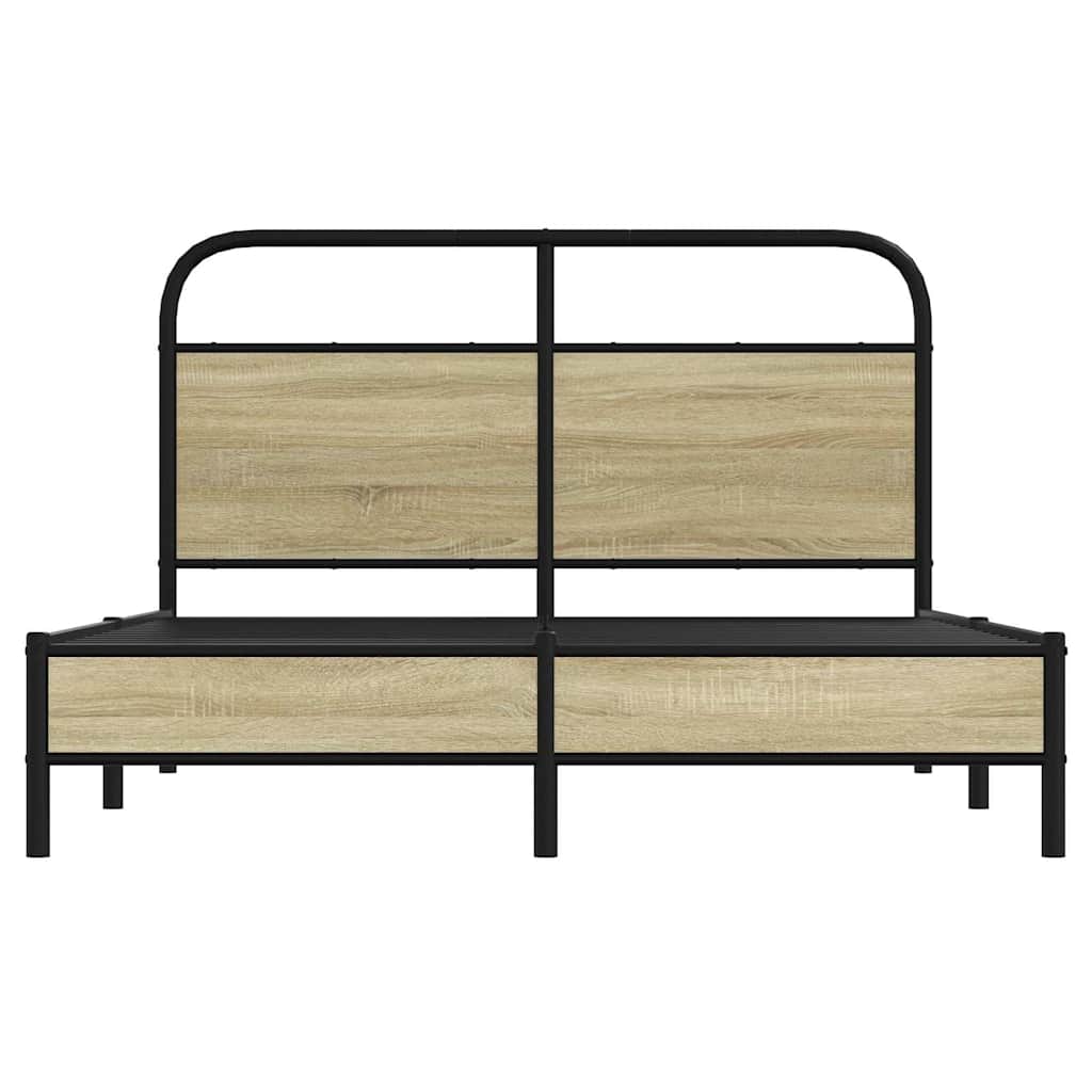 Giroletto senza Materasso Rovere Sonoma 140x190cm in Truciolato | homemem39