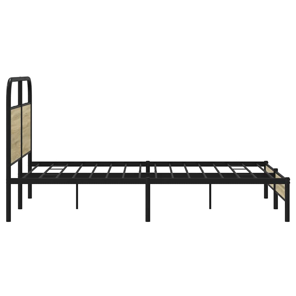 Giroletto senza Materasso Rovere Sonoma 140x190cm in Truciolato | homemem39