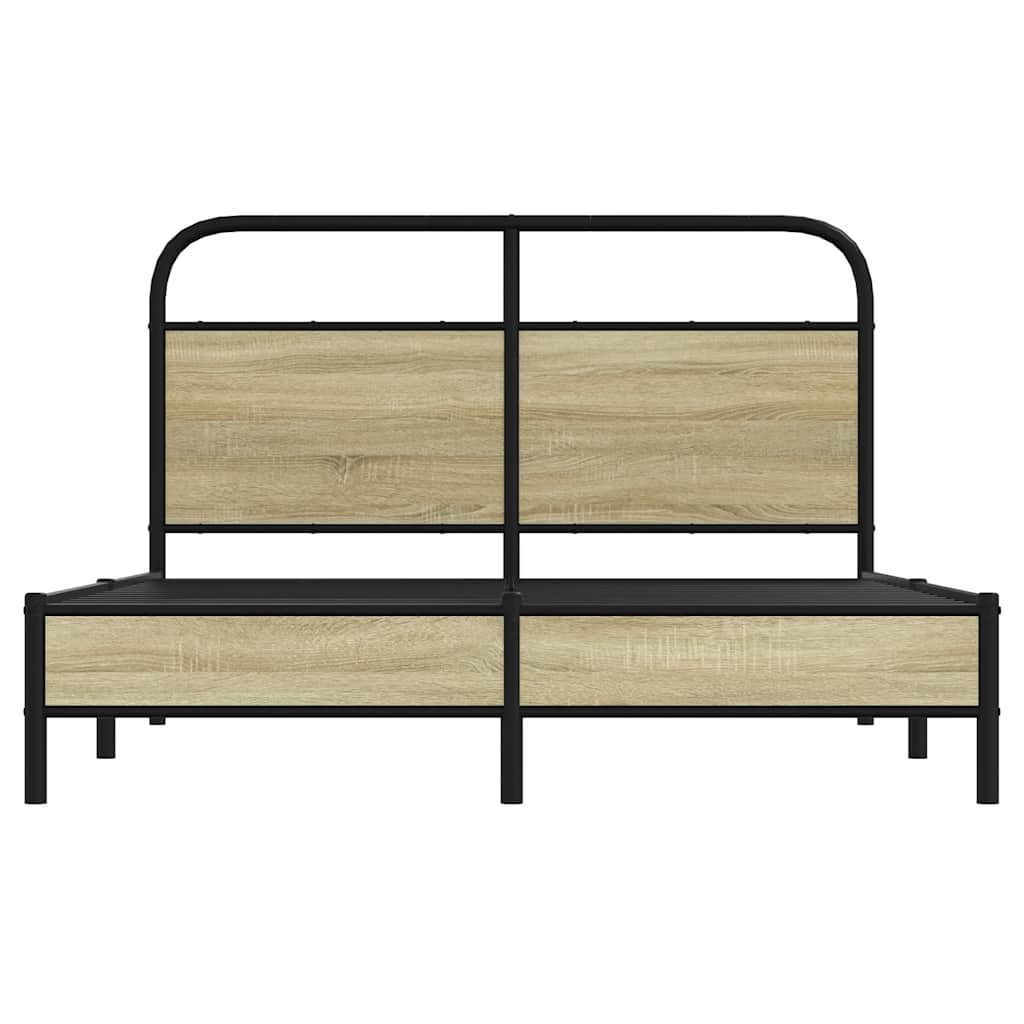 Giroletto senza Materasso Rovere Sonoma 140x200cm in Truciolato | homemem39