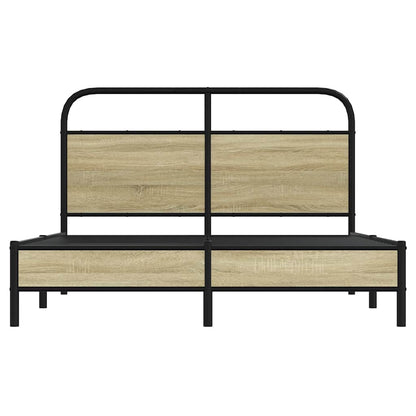 Giroletto senza Materasso Rovere Sonoma 140x200cm in Truciolato | homemem39