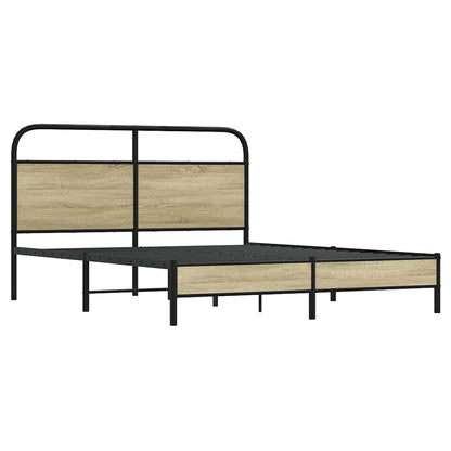Giroletto senza Materasso Rovere Sonoma 150x200cm in Truciolato | homemem39
