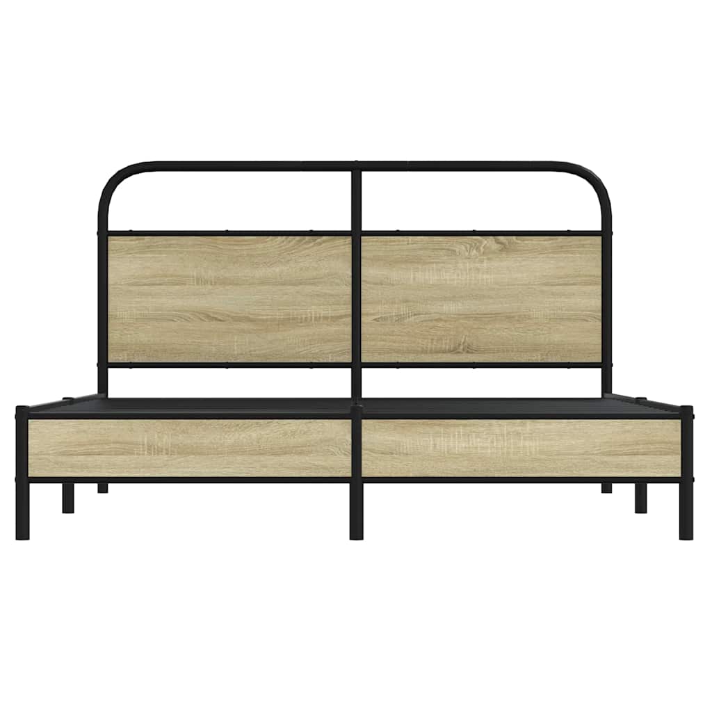 Giroletto senza Materasso Rovere Sonoma 150x200cm in Truciolato | homemem39