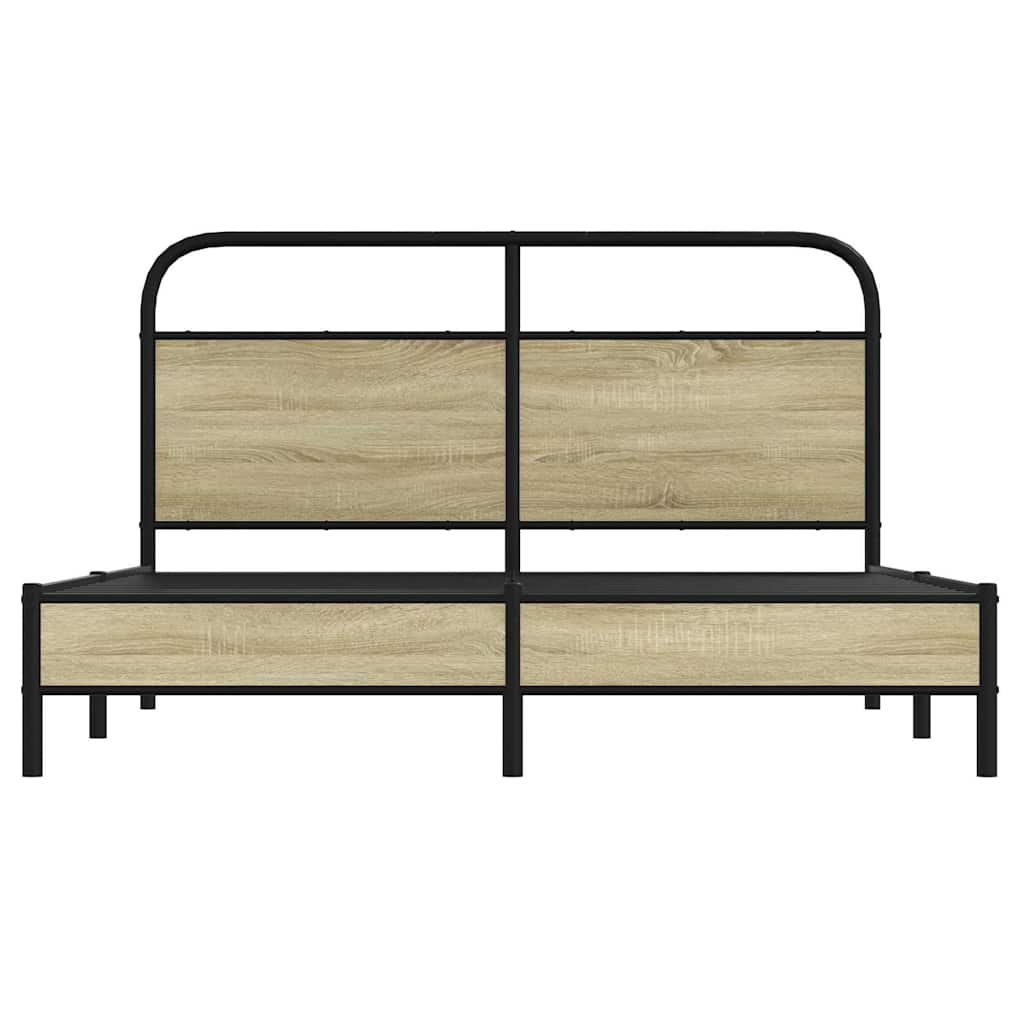 Giroletto senza Materasso Rovere Sonoma 160x200cm in Truciolato - homemem39