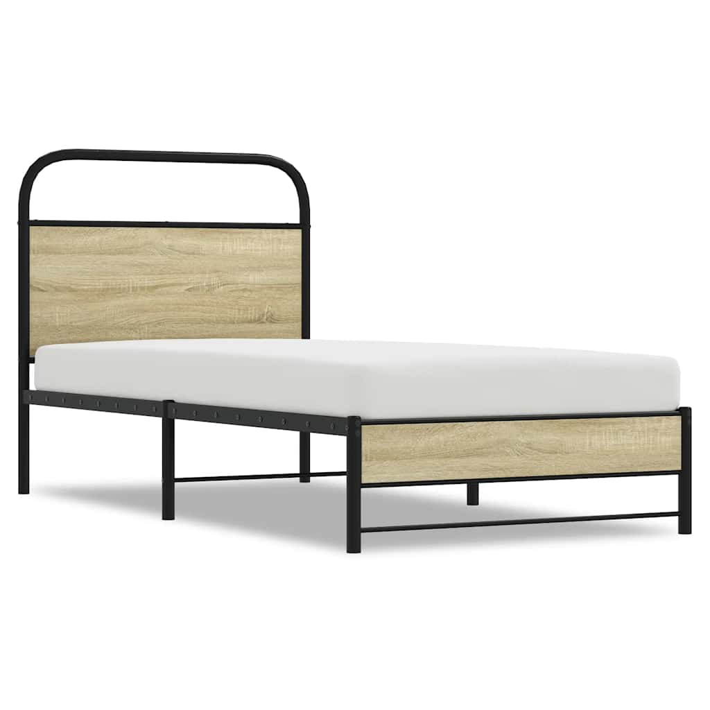 Giroletto senza Materasso Rovere Sonoma 75x190 cm in Truciolato | homemem39