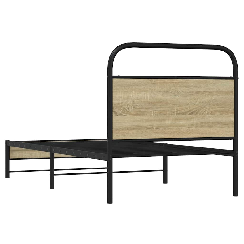 Giroletto senza Materasso Rovere Sonoma 75x190 cm in Truciolato | homemem39