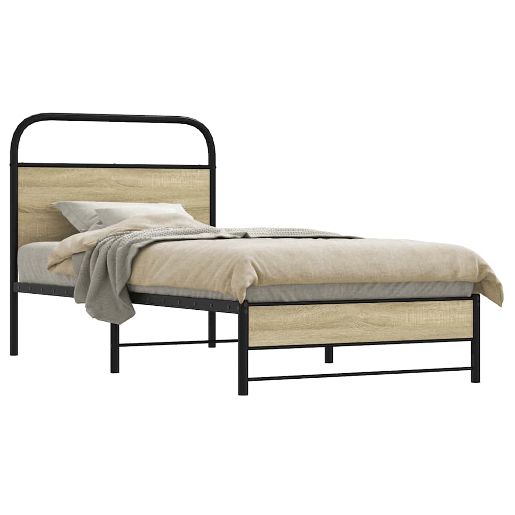 Giroletto senza Materasso Rovere Sonoma 75x190 cm in Truciolato | homemem39