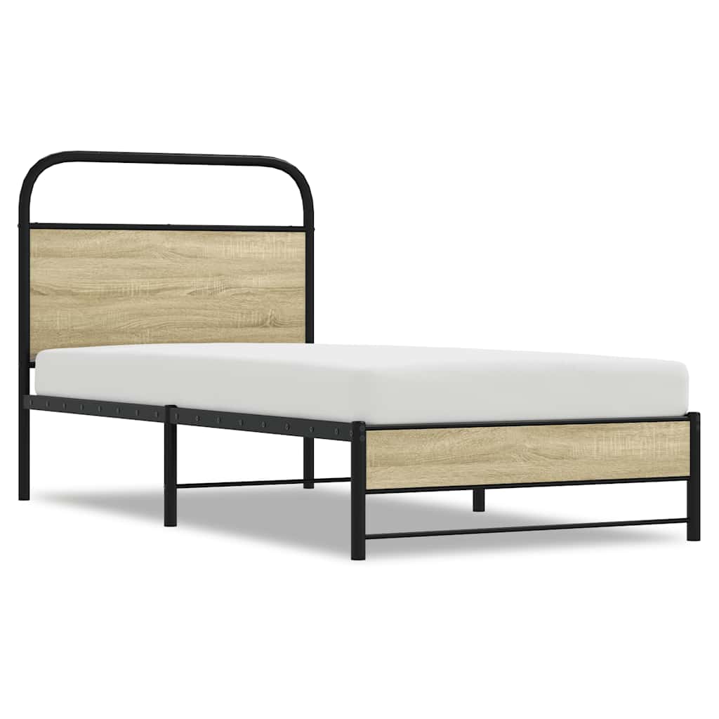 Giroletto senza Materasso Rovere Sonoma 80x200 cm in Truciolato | homemem39