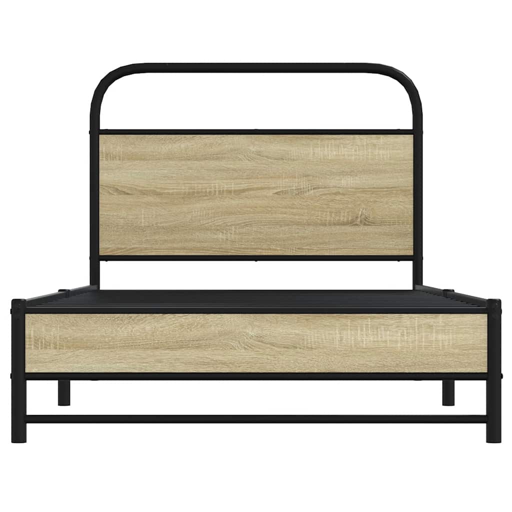 Giroletto senza Materasso Rovere Sonoma 100x190cm in Truciolato | homemem39