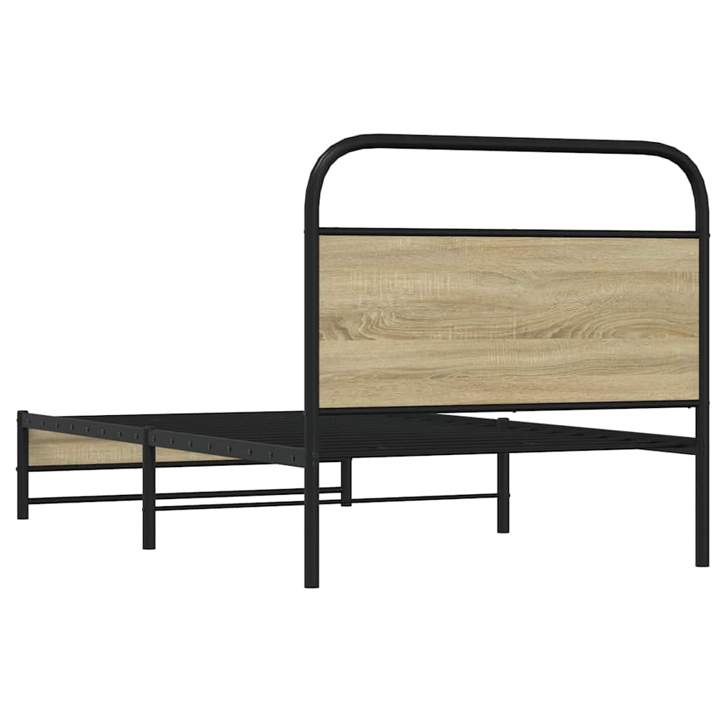 Giroletto senza Materasso Rovere Sonoma 100x190cm in Truciolato | homemem39